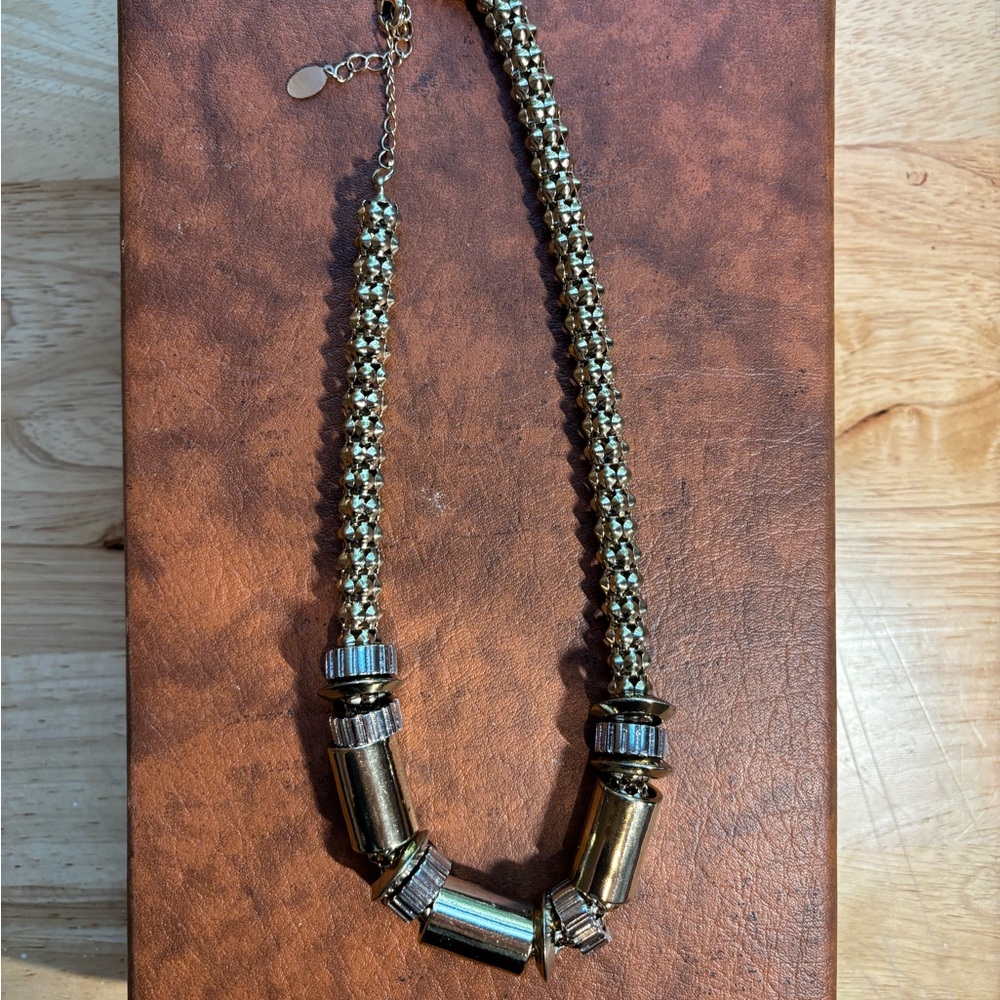 ISADORA Gold Plated Tube Necklace